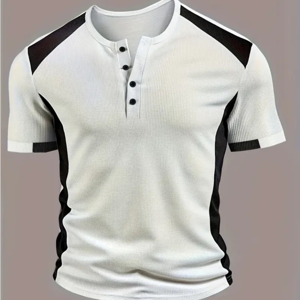 NEW Men’s Henley Short Sleeve Shirt